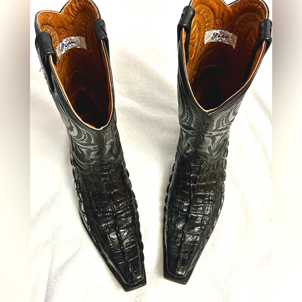 Jaca Men’s Alligator Dress Boots size Mexico 22EE OR 11 US Size 11 Wide
